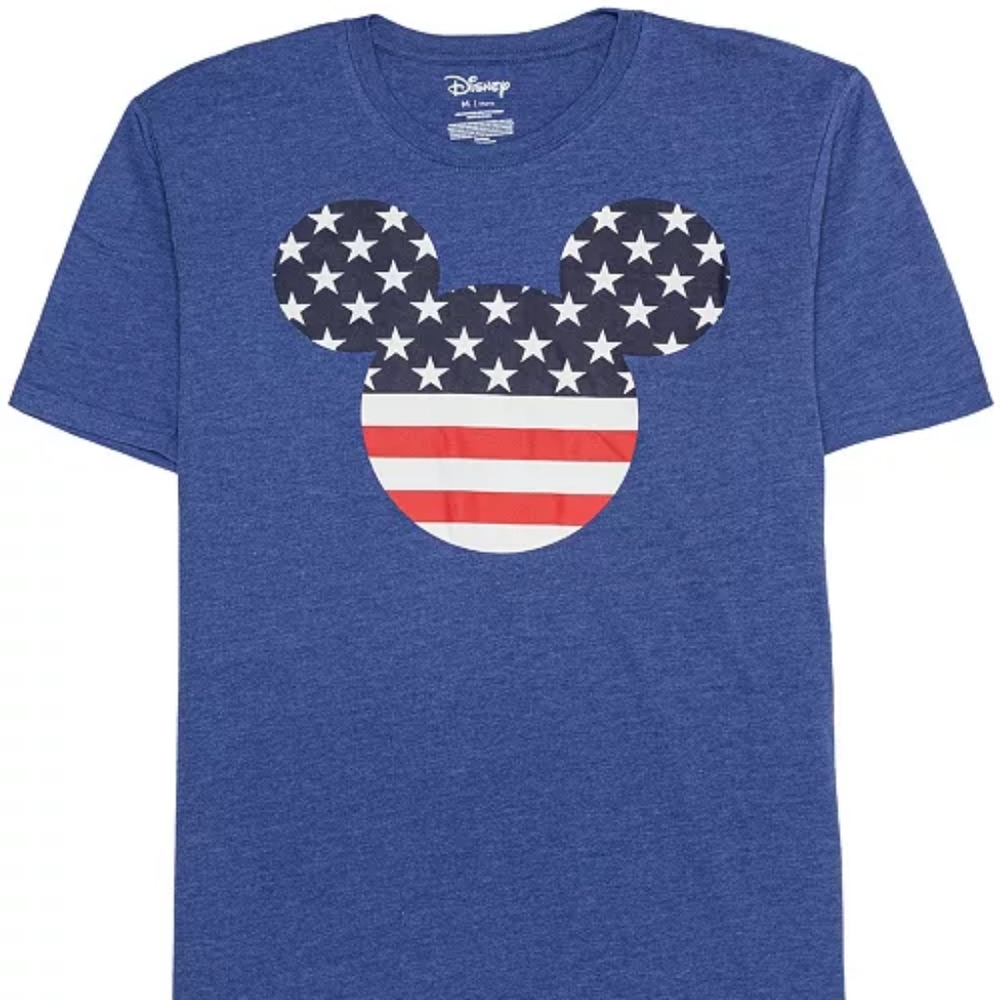 Mickey Large Americana Stars and Stripes T-shirt